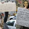 Photos/Video: Protesters Outside Of People Magazine Declare Ryan Gosling Is The "Sexiest Man Alive"